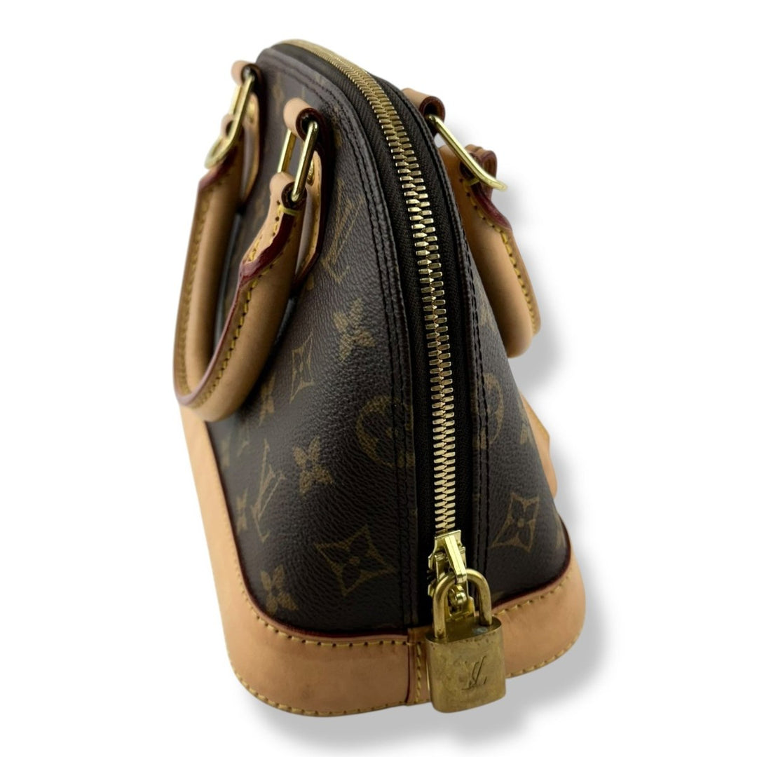 Louis Vuitton Brown Monogram Alma BB Handbag - Lux Central