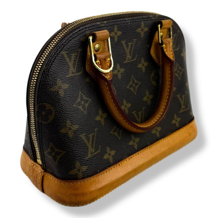 Louis Vuitton Brown Monogram Alma BB Handbag - Lux Central