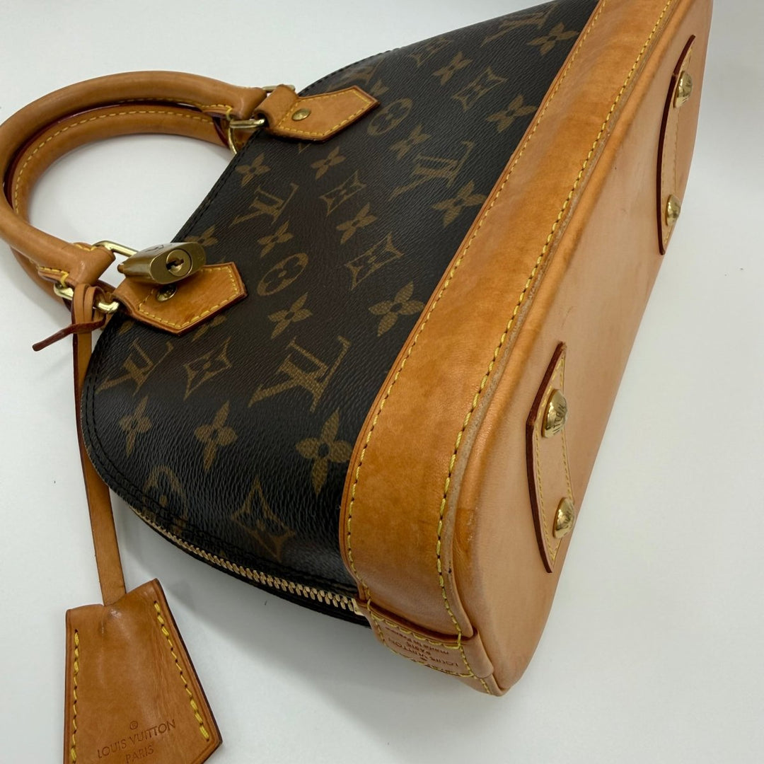 Louis Vuitton Brown Monogram Alma BB Handbag - Lux Central