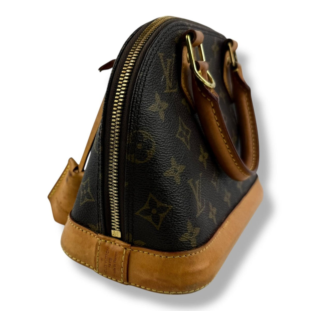Louis Vuitton Brown Monogram Alma BB Handbag - Lux Central