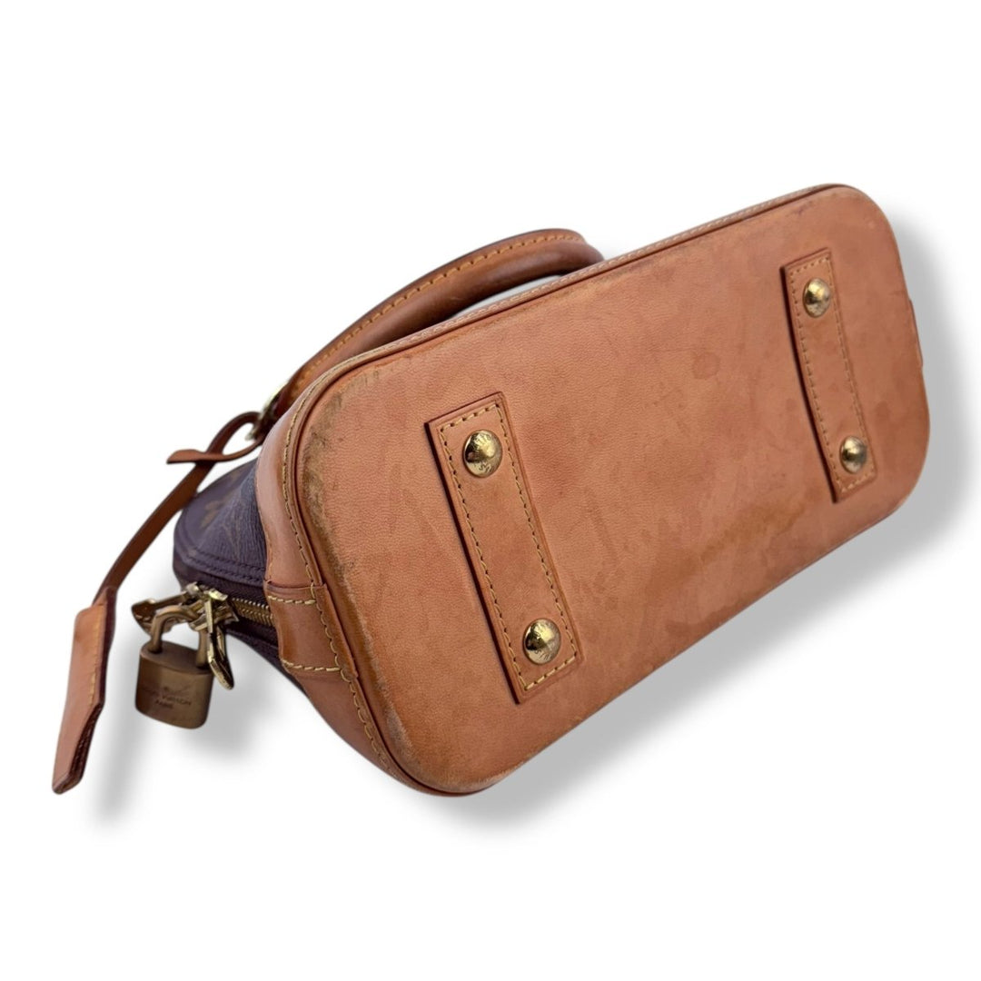 Louis Vuitton Brown Monogram Alma BB Handbag - Lux Central