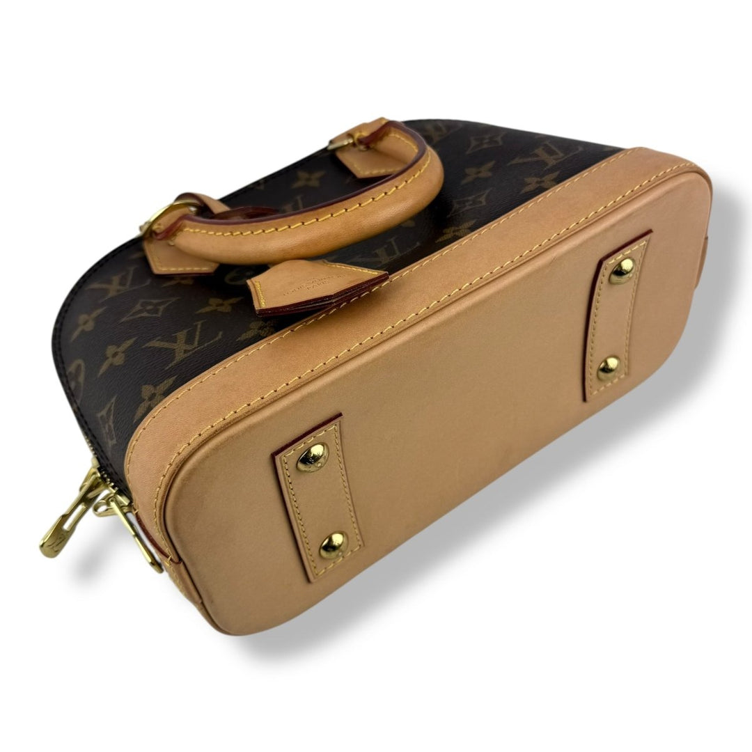 Louis Vuitton Brown Monogram Alma BB Handbag - Lux Central