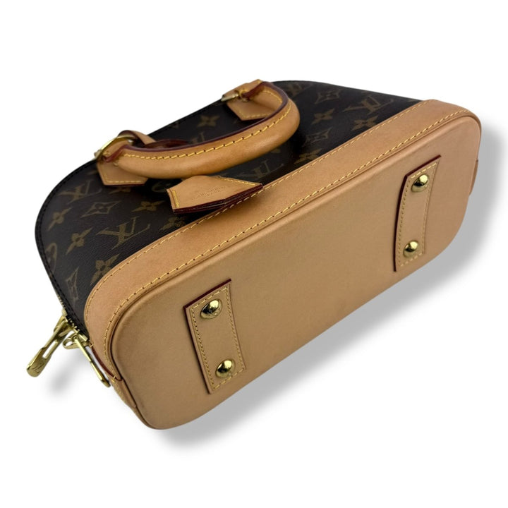 Louis Vuitton Brown Monogram Alma BB Handbag - Lux Central