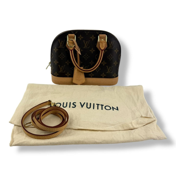 Louis Vuitton Brown Monogram Alma BB Handbag - Lux Central