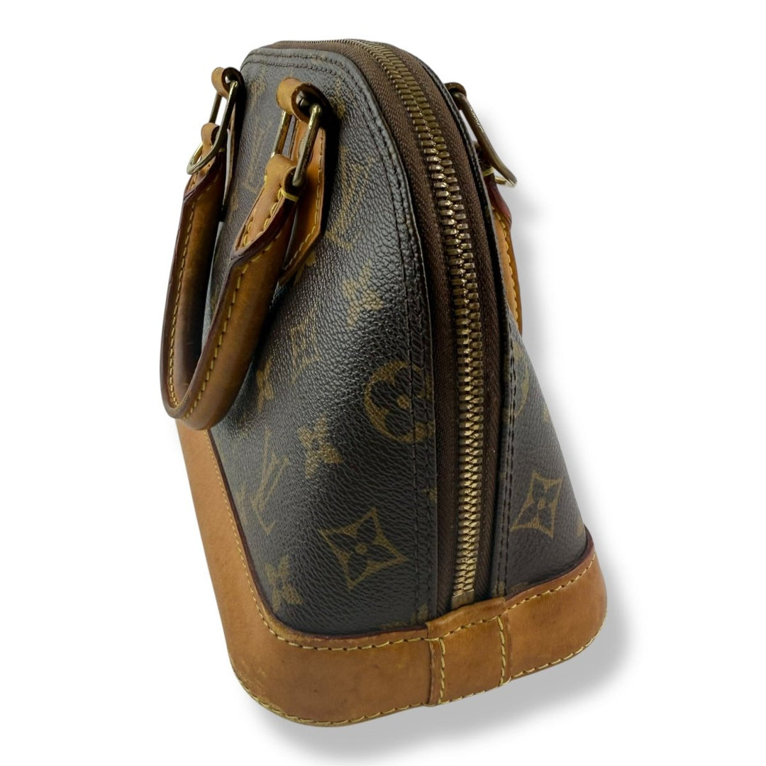 Louis Vuitton Brown Monogram Alma BB Handbag - Lux Central