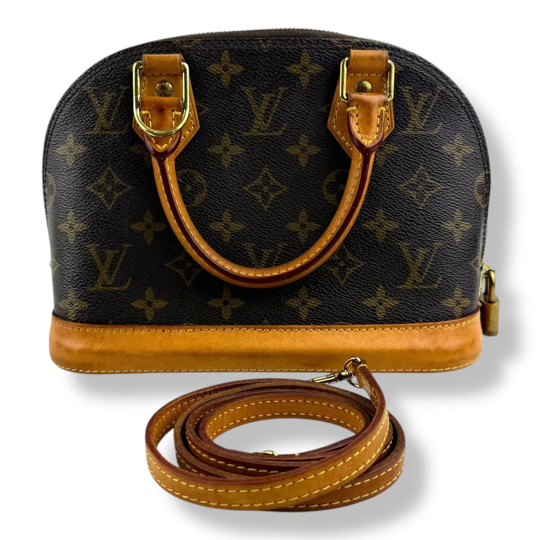 Louis Vuitton Brown Monogram Alma BB Handbag - Lux Central