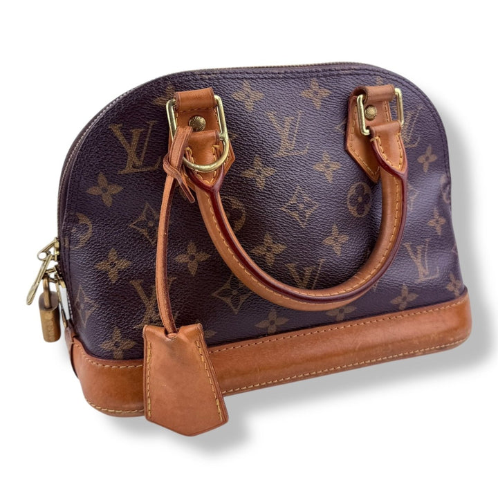 Louis Vuitton Brown Monogram Alma BB Handbag - Lux Central
