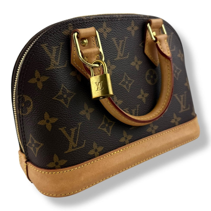 Louis Vuitton Brown Monogram Alma BB Handbag - Lux Central