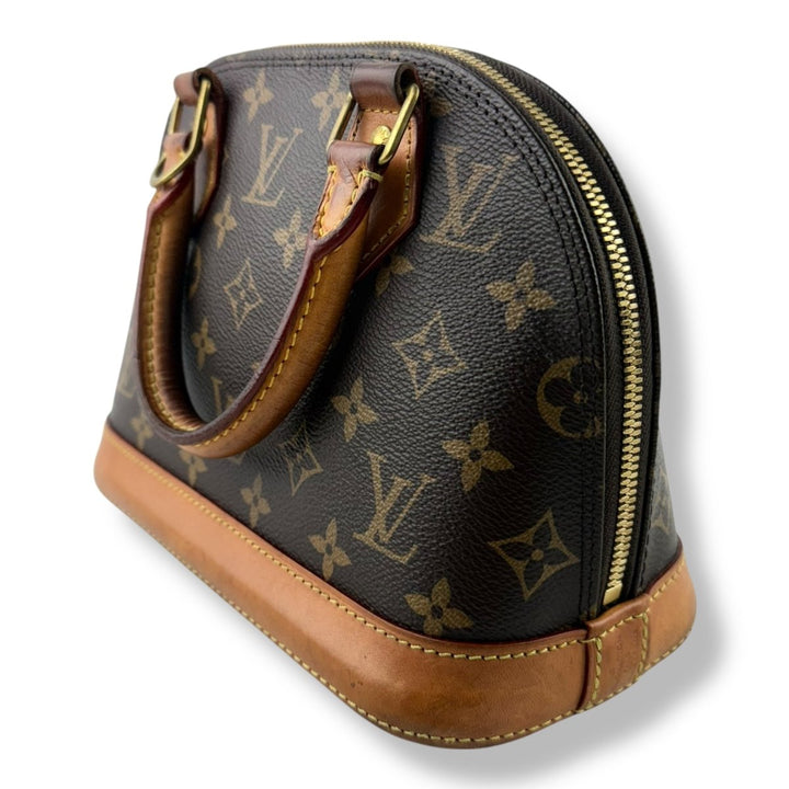 Louis Vuitton Brown Monogram Alma BB Handbag - Lux Central