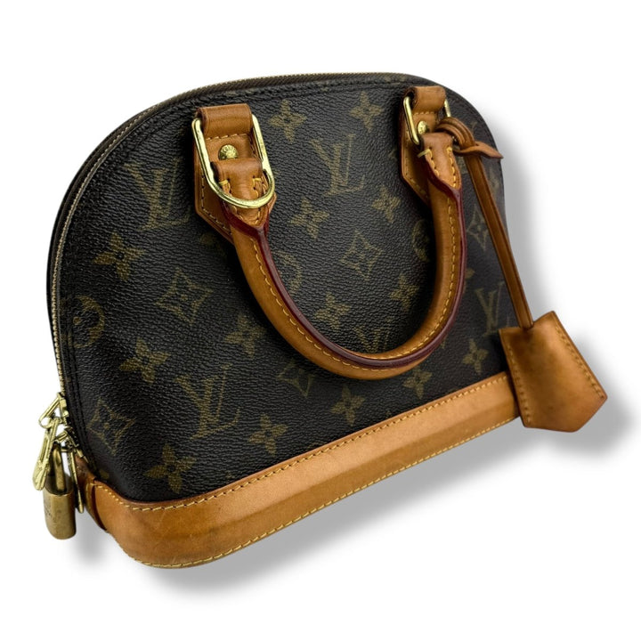 Louis Vuitton Brown Monogram Alma BB Handbag - Lux Central