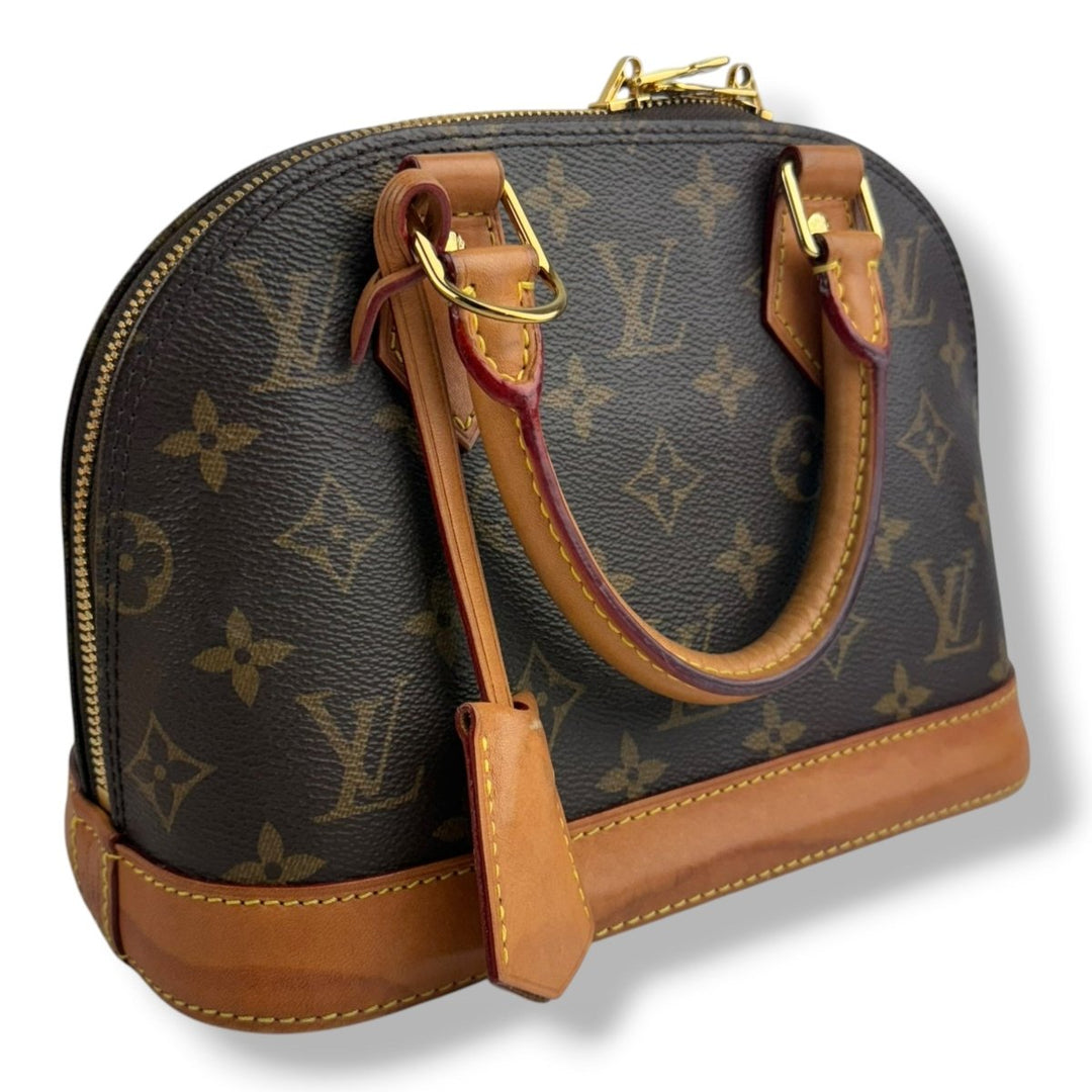 Louis Vuitton Brown Monogram Alma BB Handbag - Lux Central