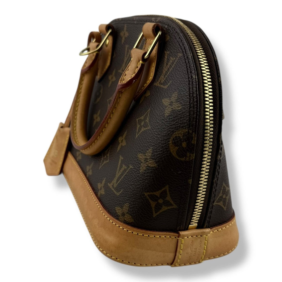 Louis Vuitton Brown Monogram Alma BB Handbag - Lux Central