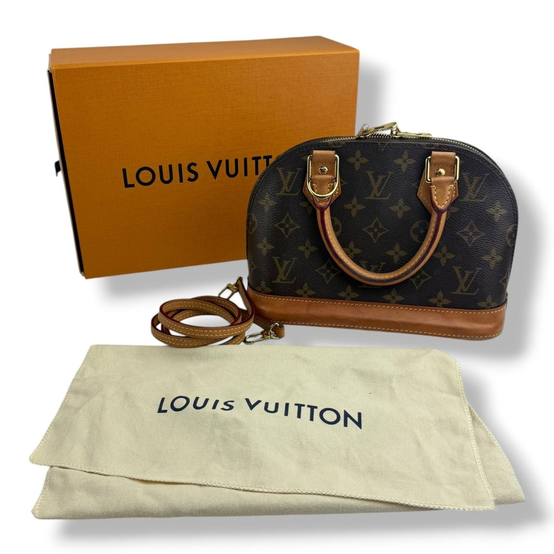 Louis Vuitton Brown Monogram Alma BB Handbag - Lux Central
