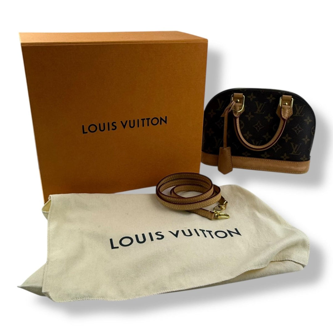 Louis Vuitton Brown Monogram Alma BB Handbag - Lux Central