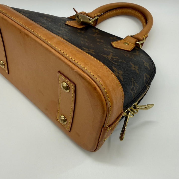 Louis Vuitton Brown Monogram Alma BB Handbag - Lux Central
