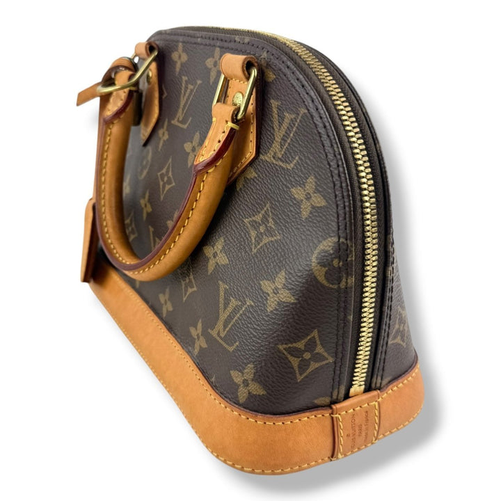 Louis Vuitton Brown Monogram Alma BB Handbag - Lux Central