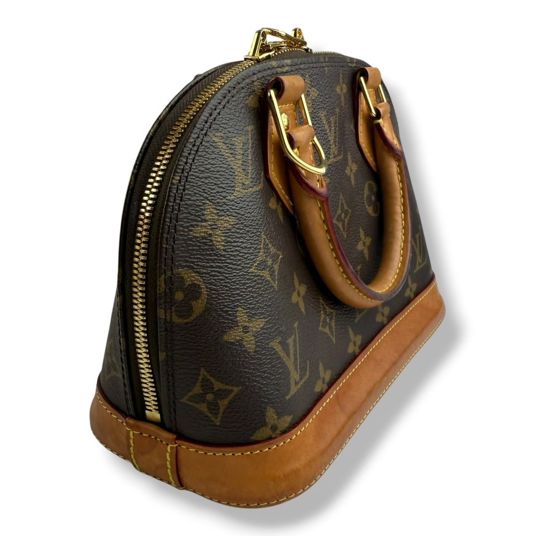 Louis Vuitton Brown Monogram Alma BB Handbag - Lux Central