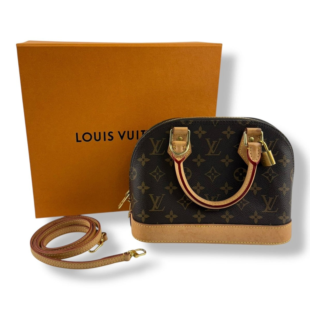 Louis Vuitton Brown Monogram Alma BB Handbag - Lux Central