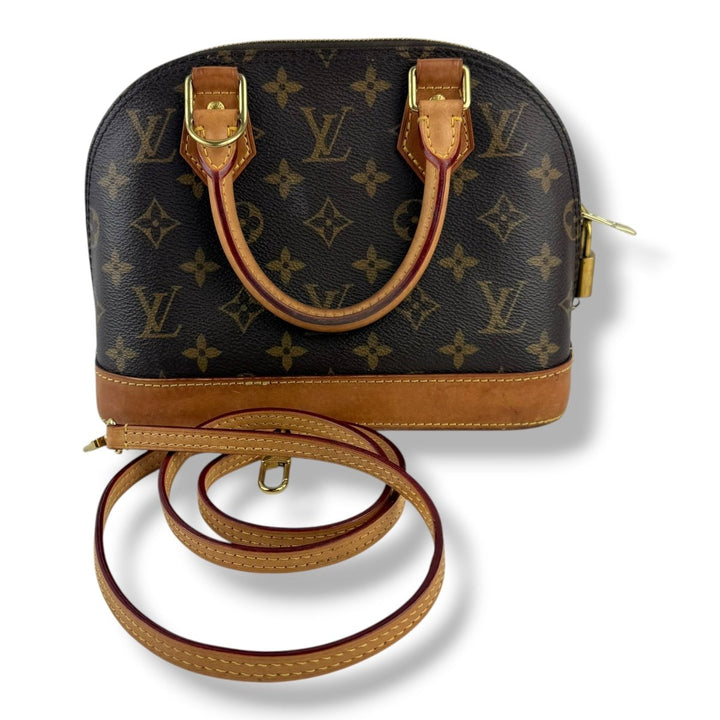 Louis Vuitton Brown Monogram Alma BB Handbag - Lux Central