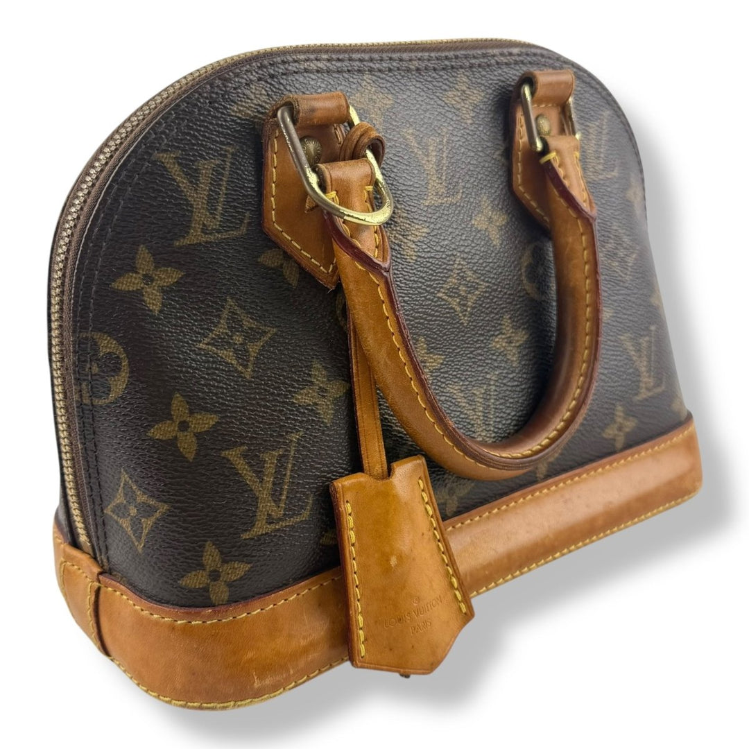Louis Vuitton Brown Monogram Alma BB Handbag - Lux Central