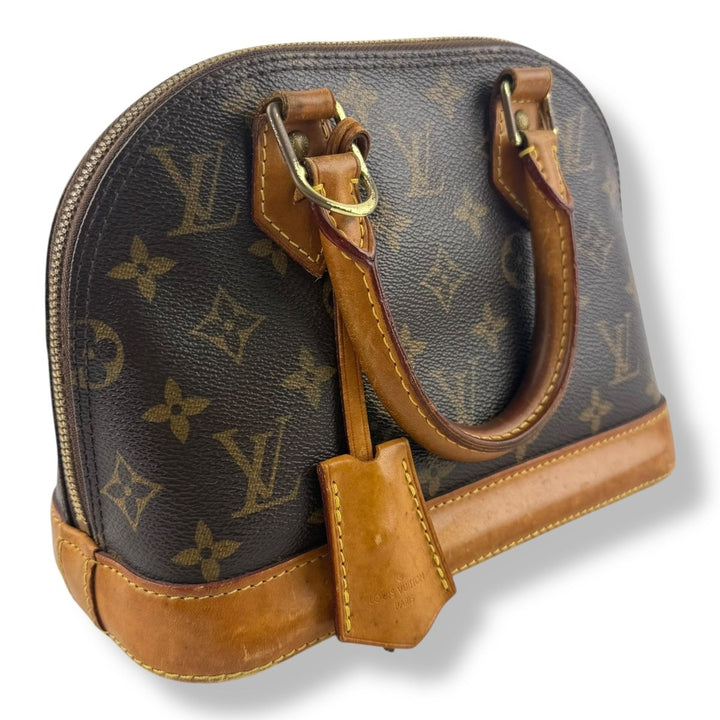 Louis Vuitton Brown Monogram Alma BB Handbag - Lux Central