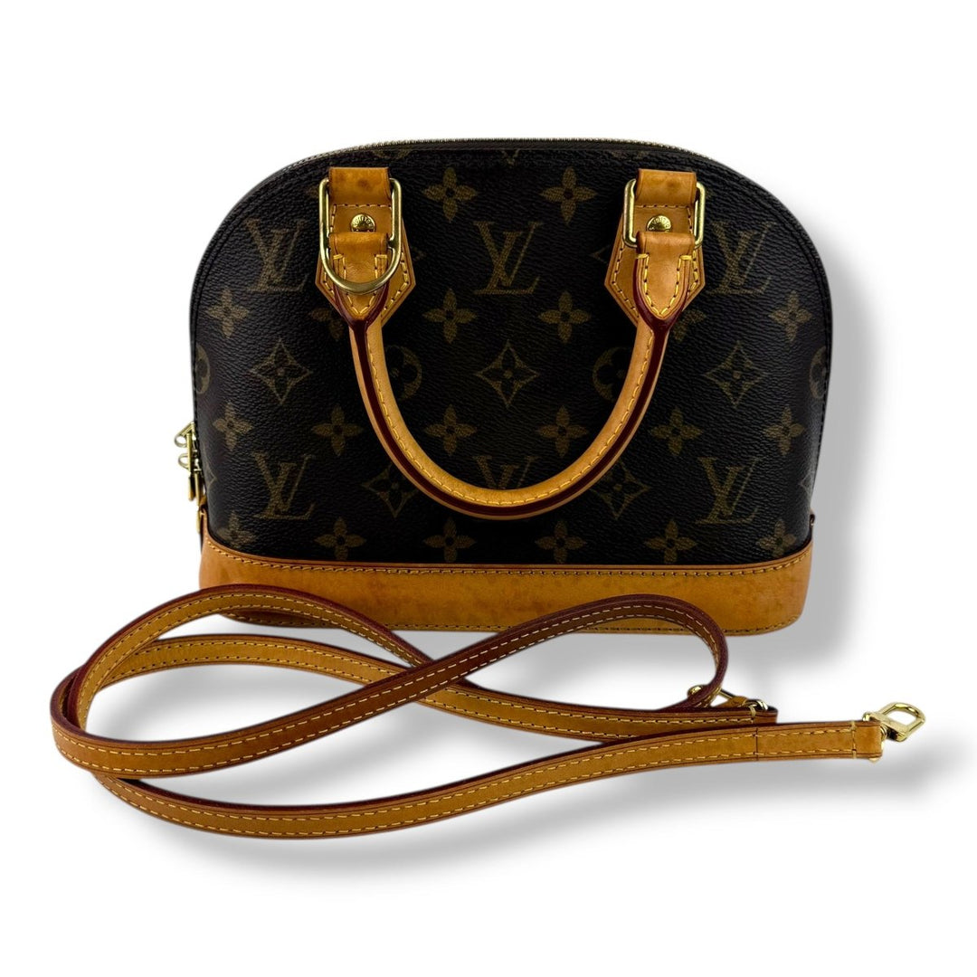 Louis Vuitton Brown Monogram Alma BB Handbag - Lux Central