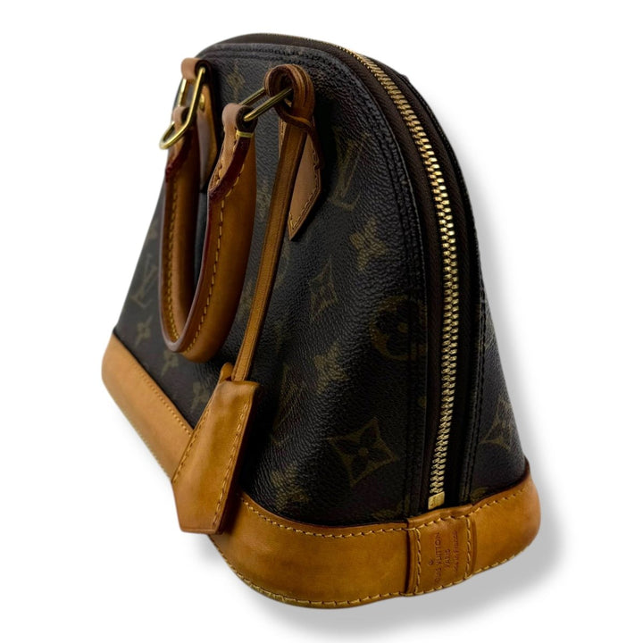Louis Vuitton Brown Monogram Alma BB Handbag - Lux Central