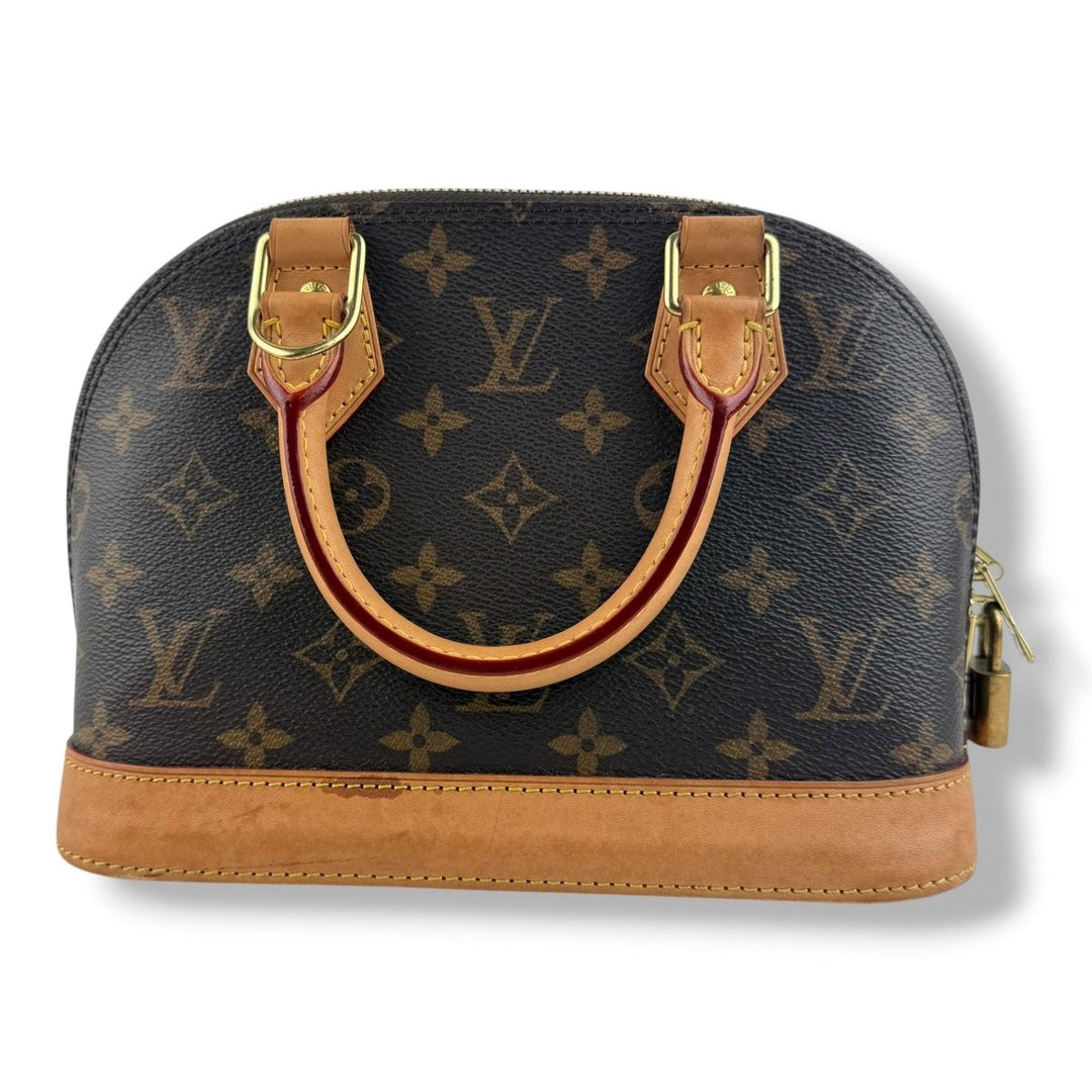 Louis Vuitton Brown Monogram Alma BB Handbag - Lux Central