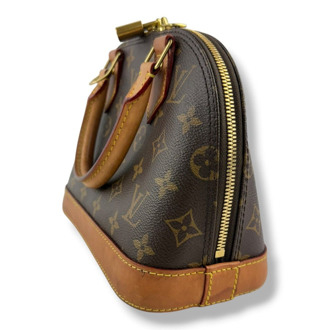 Louis Vuitton Brown Monogram Alma BB Handbag - Lux Central