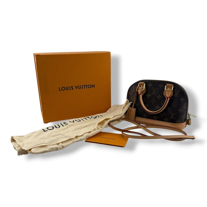 Louis Vuitton Brown Monogram Alma BB Handbag - Lux Central