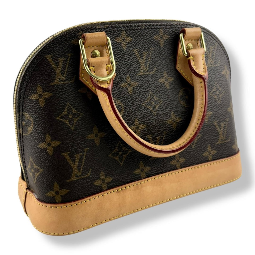 Louis Vuitton Brown Monogram Alma BB Handbag - Lux Central