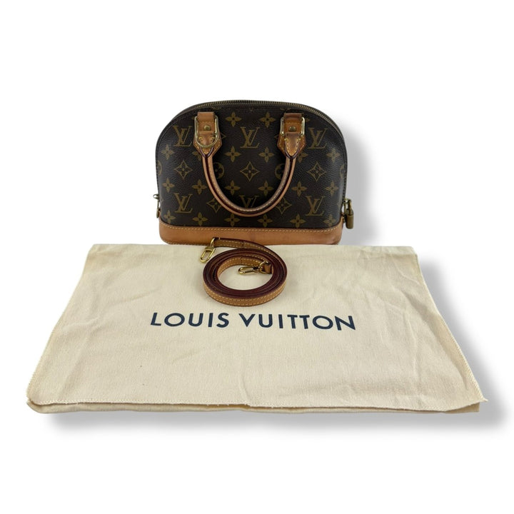 Louis Vuitton Brown Monogram Alma BB Handbag - Lux Central
