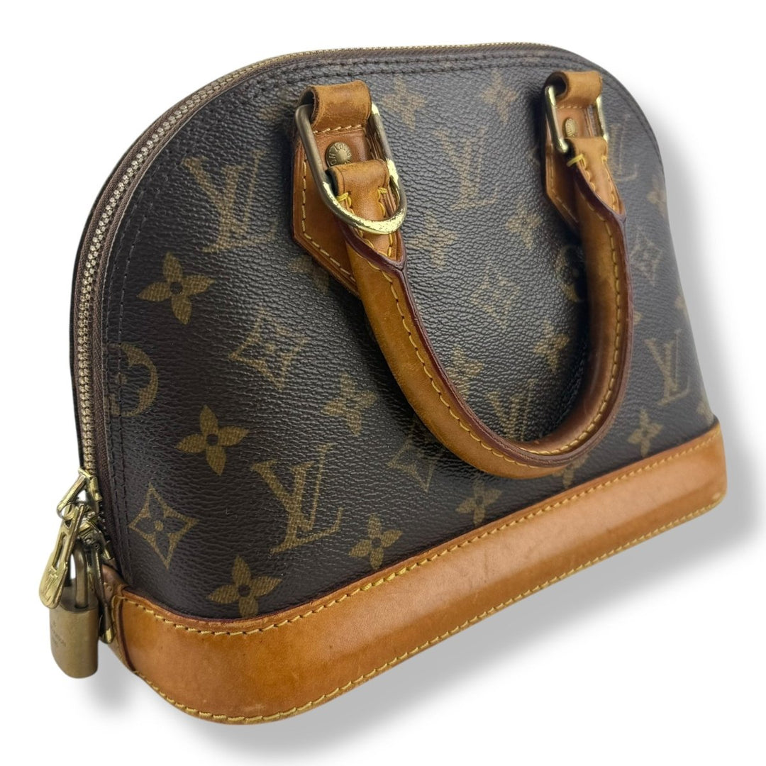 Louis Vuitton Brown Monogram Alma BB Handbag - Lux Central