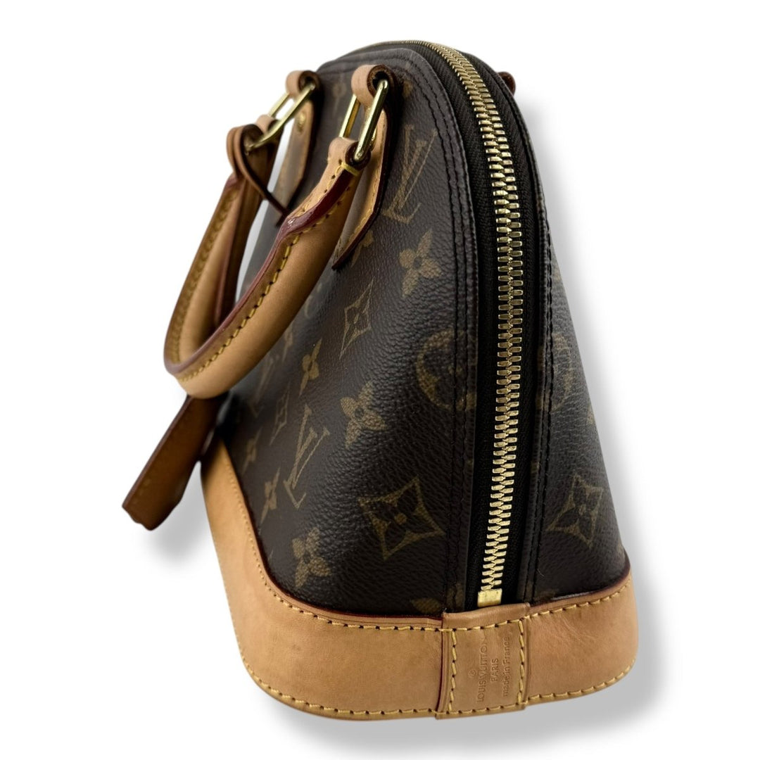 Louis Vuitton Brown Monogram Alma BB Handbag - Lux Central