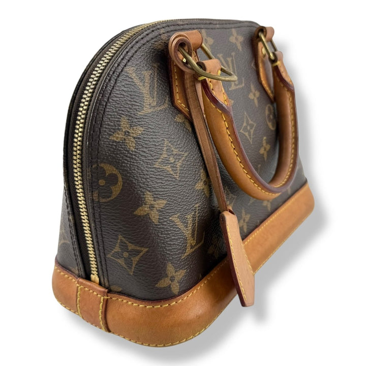 Louis Vuitton Brown Monogram Alma BB Handbag - Lux Central