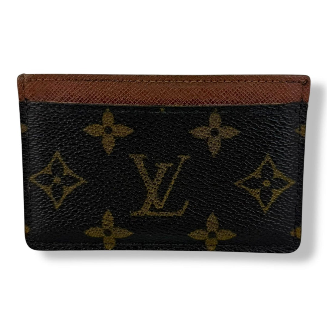 Louis Vuitton Brown Monogram Card Wallet - Lux Central