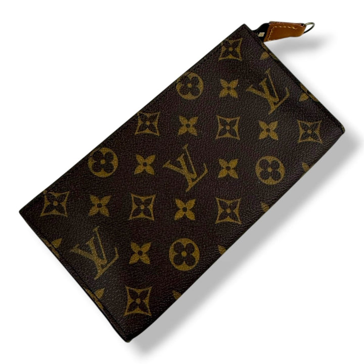 Louis Vuitton Brown Monogram Classic Signature Bucket Pouch - Lux Central