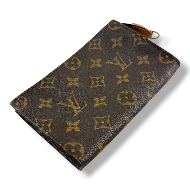 Louis Vuitton Brown Monogram Classic Signature Bucket Pouch - Lux Central