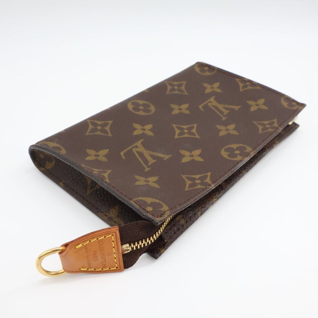 Louis Vuitton Brown Monogram Classic Signature Bucket Pouch - Lux Central