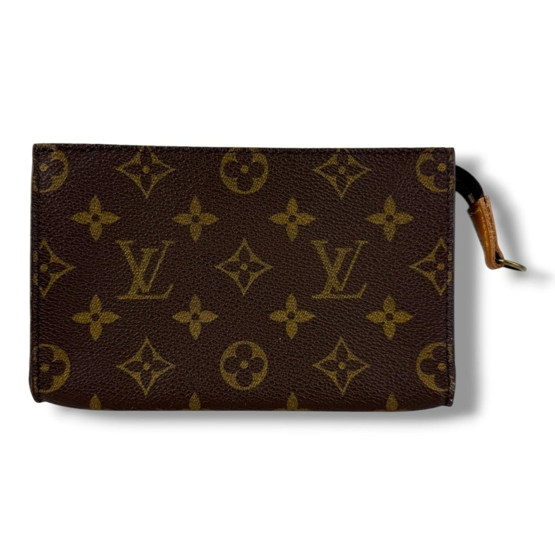Louis Vuitton Brown Monogram Classic Signature Bucket Pouch - Lux Central