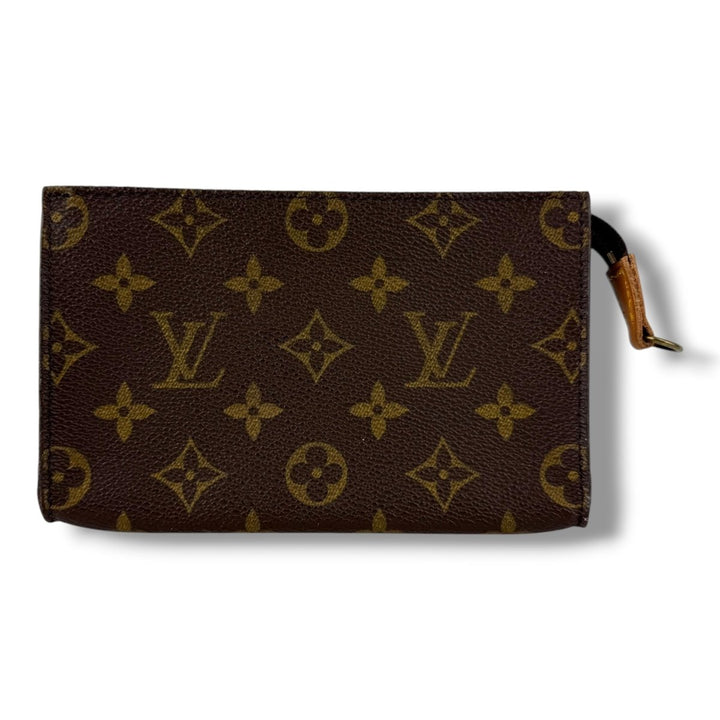 Louis Vuitton Brown Monogram Classic Signature Bucket Pouch - Lux Central