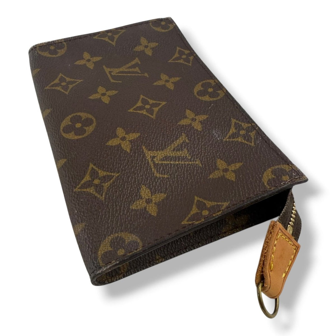 Louis Vuitton Brown Monogram Classic Signature Bucket Pouch - Lux Central