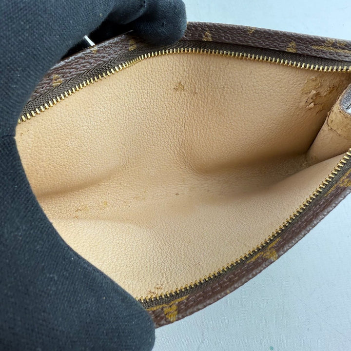 Louis Vuitton Brown Monogram Classic Signature Bucket Pouch - Lux Central