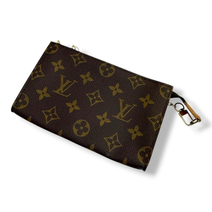 Louis Vuitton Brown Monogram Classic Signature Bucket Pouch - Lux Central