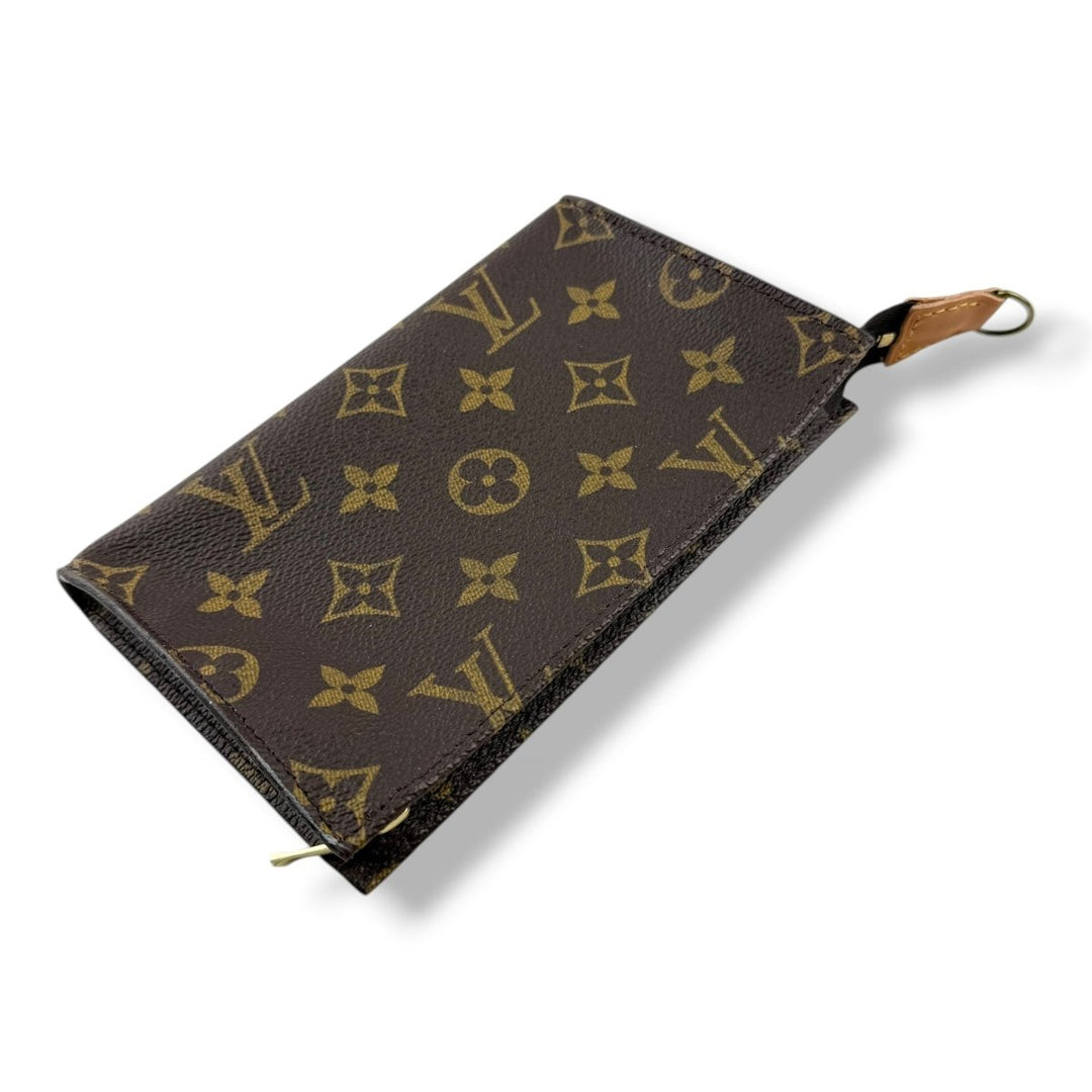 Louis Vuitton Brown Monogram Classic Signature Bucket Pouch - Lux Central
