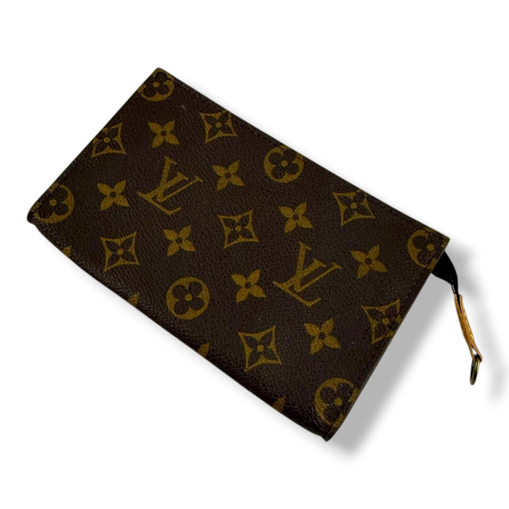 Louis Vuitton Brown Monogram Classic Signature Bucket Pouch - Lux Central