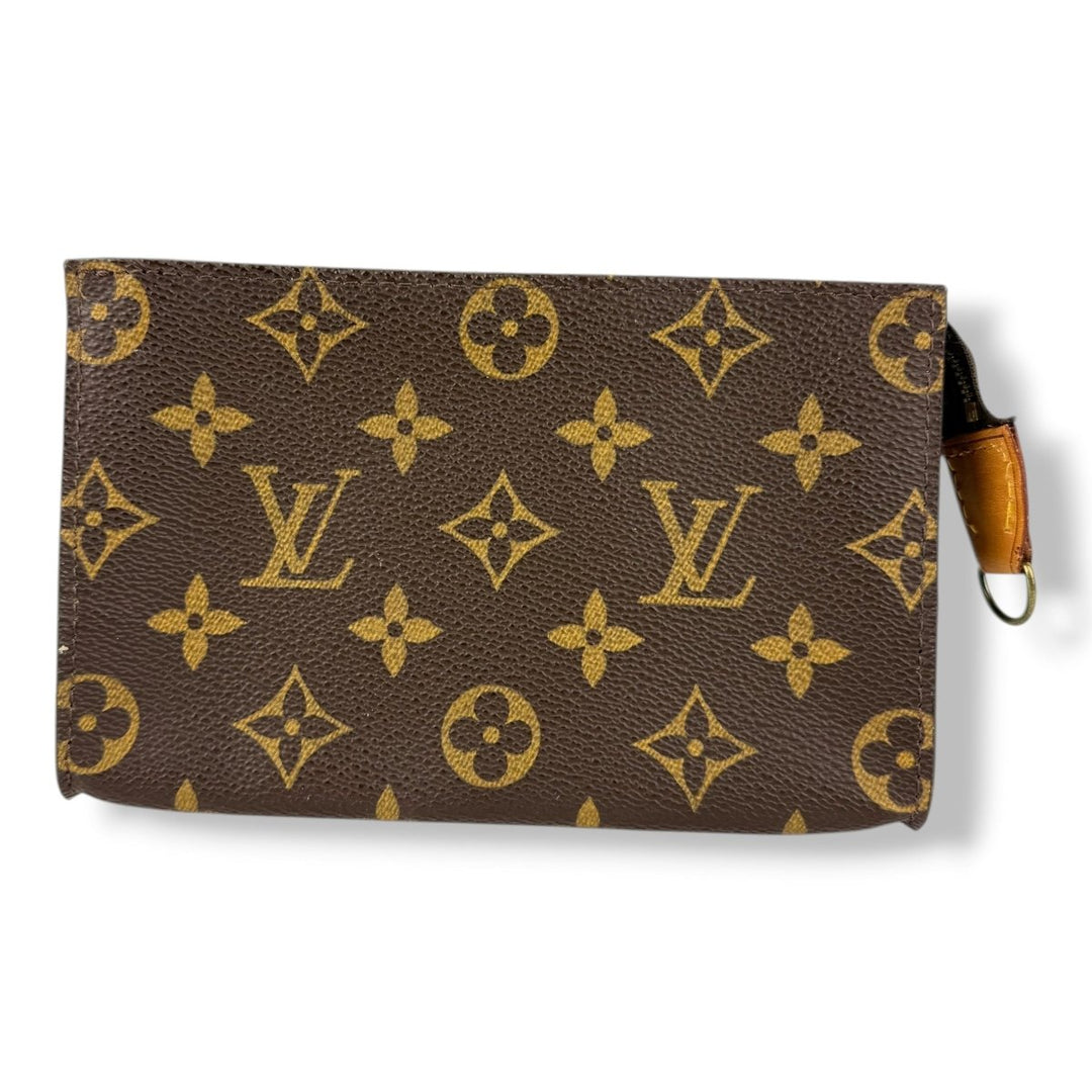 Louis Vuitton Brown Monogram Classic Signature Bucket Pouch - Lux Central