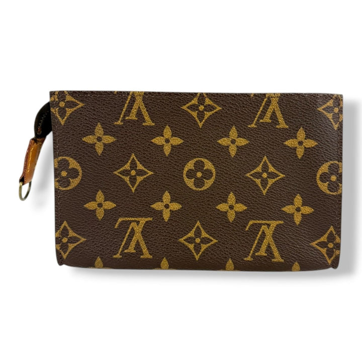 Louis Vuitton Brown Monogram Classic Signature Bucket Pouch - Lux Central
