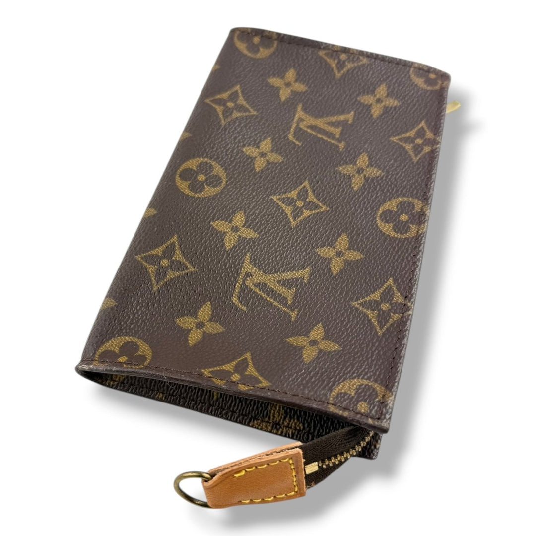 Louis Vuitton Brown Monogram Classic Signature Bucket Pouch - Lux Central