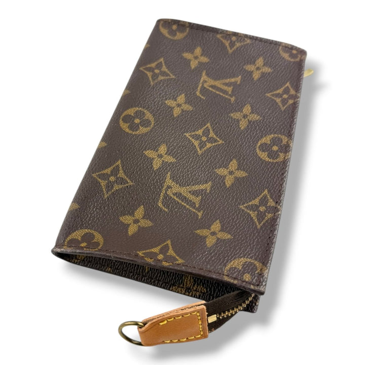 Louis Vuitton Brown Monogram Classic Signature Bucket Pouch - Lux Central